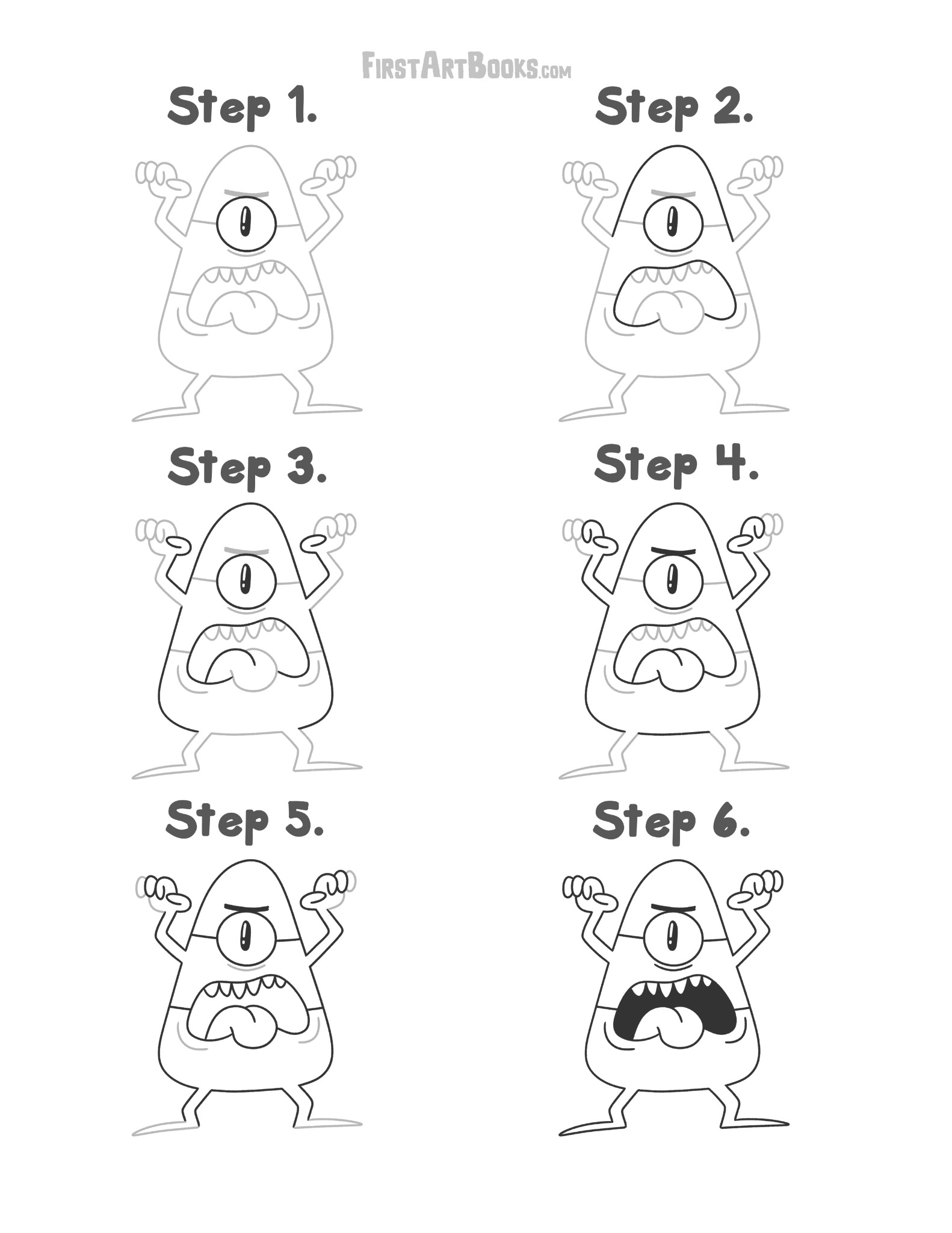 How to Draw a One-Eyed Monster preview